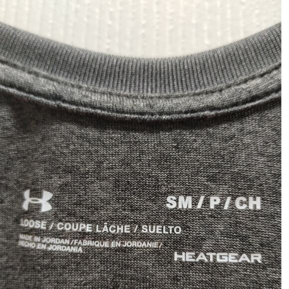 Under Armour Women's Size Small Heatgear Loose Heather Gray Racerback Tech Tank - Picture 5 of 6